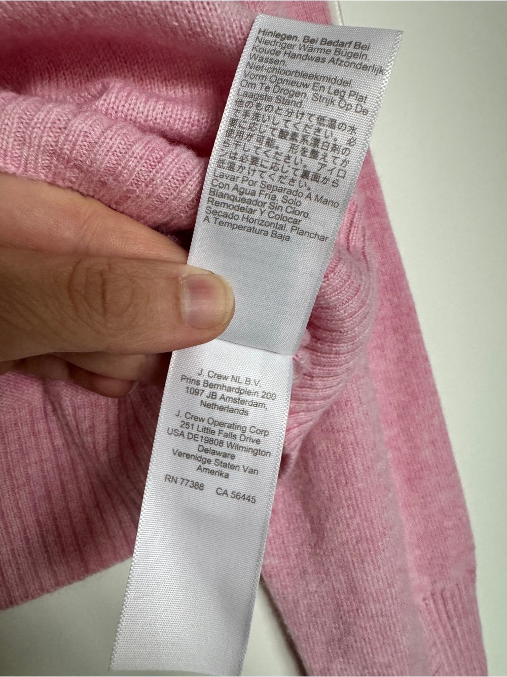 NWT J. CREW Women's Perfect Cashmere Cardigan Heather Bouquet Pink Size Large - Picture 8 of 13